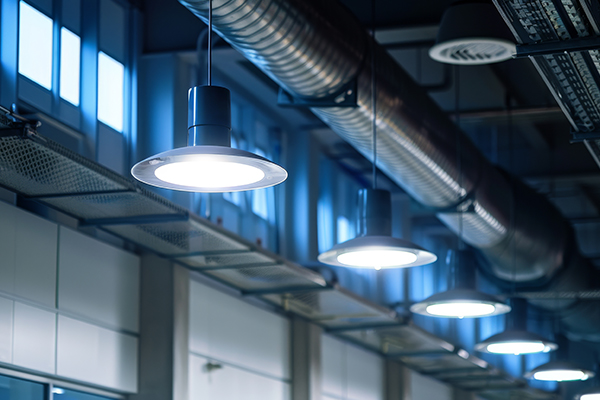 lighting retrofits often include the installation of occupancy sensors and programmable controls to reduce energy waste and optimize lighting levels in commercial buildings