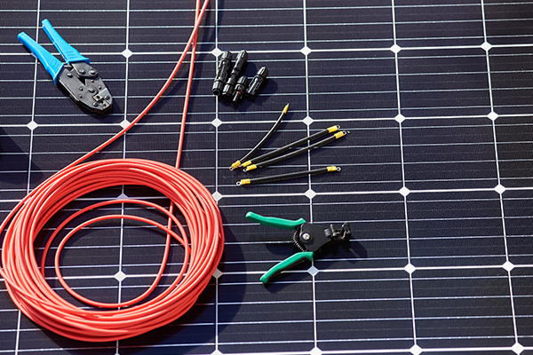 Different details, instruments for installing solar system